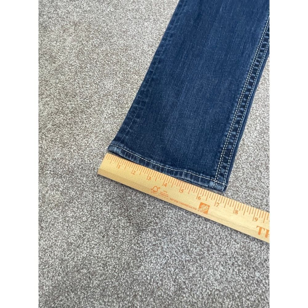 Rock Revival chrissie straight jeans size 30 low rise dark wash flip pocket Y2K - Picture 4 of 12